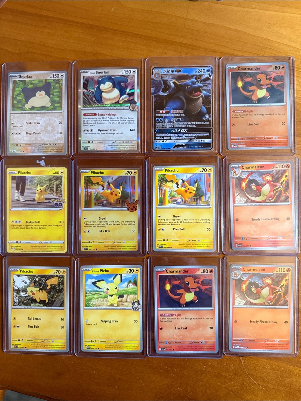 Pokemon Yellow, Red, Blue & Black Trading Card Collection
